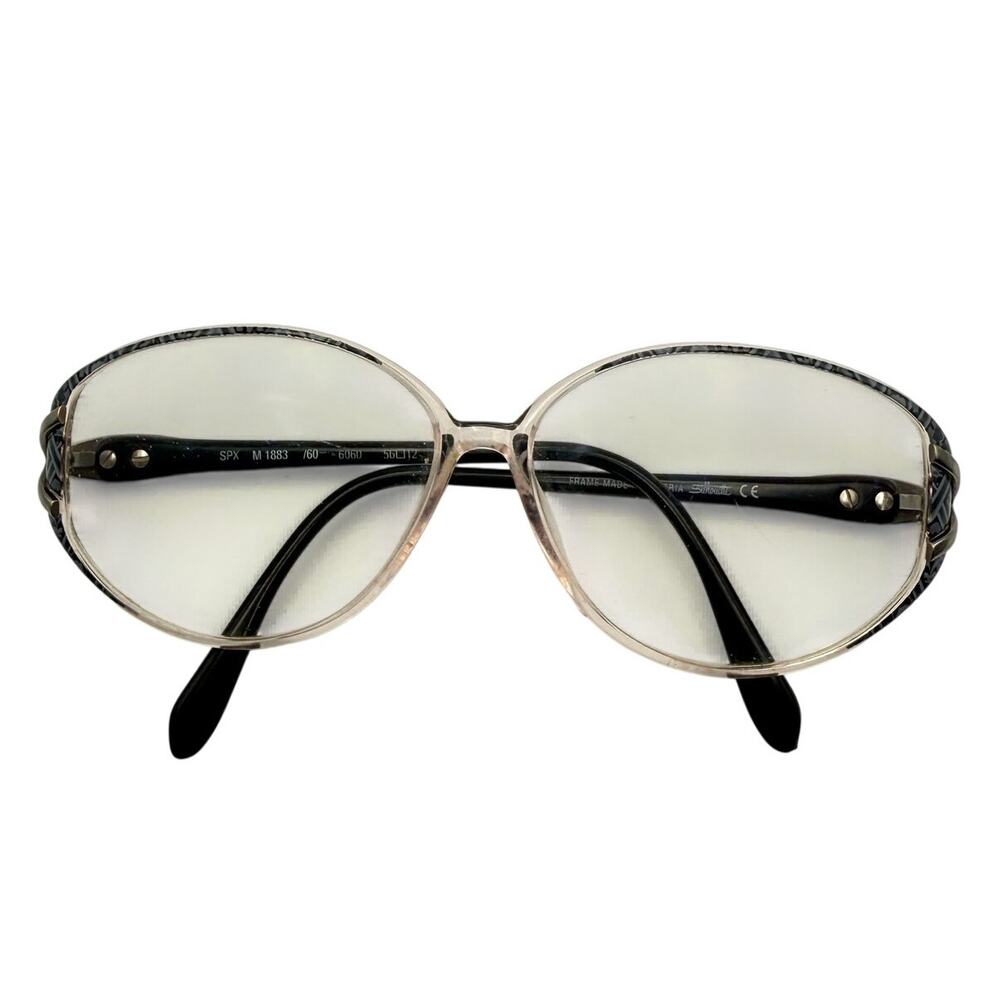 Vintage 90s Silhouette SPX M1883 6060 Austria Eyeglass Frames 56-12-135 Silver